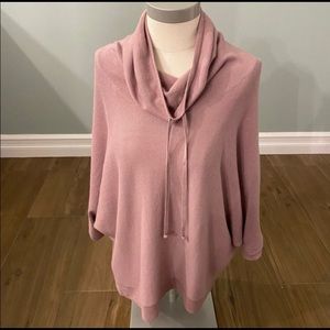JJILL Pure Jill draped neck sweater - pink - size M